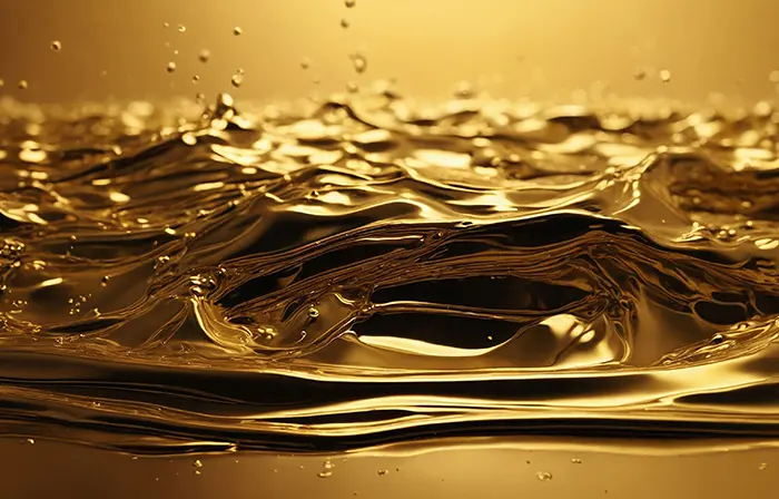 Golden Liquid Symphony Texture